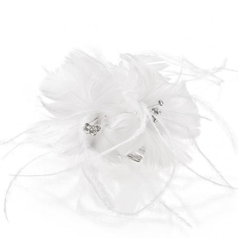 Feather floral fascinator style #HA1013-76 - in stock
