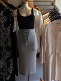 Press Grey Mid Length Skirt PS195001